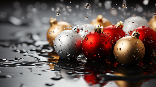 Stylish Abstract Christmas Image with Motion Blur