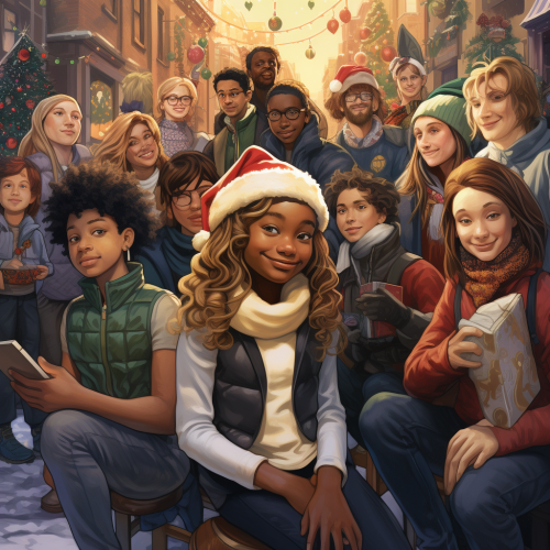 Diverse Christmas Celebration