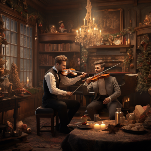 Talented musicians performing during Christmas