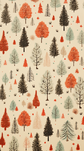 Festive Christmas wallpaper with a rubbery style