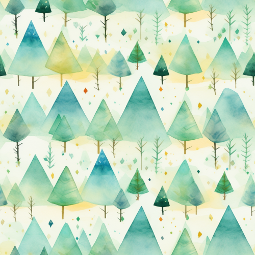Beautiful Holiday Watercolor Pattern