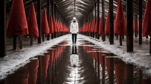 Christmas Characters in Yellowstone Park