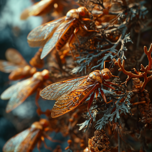 Cicadas devouring medieval crops Cicadas devouring medieval crops