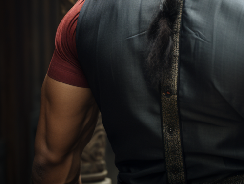 Sensual Profile of Muscular Man