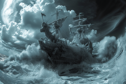 Cinematic Submarine with Zebra Pirate Cinematic Submarine with Zebra Pirate