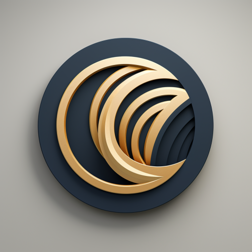 Stylish circular badge design