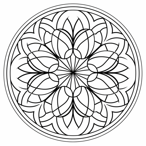 Simple Circles Abstract Pattern