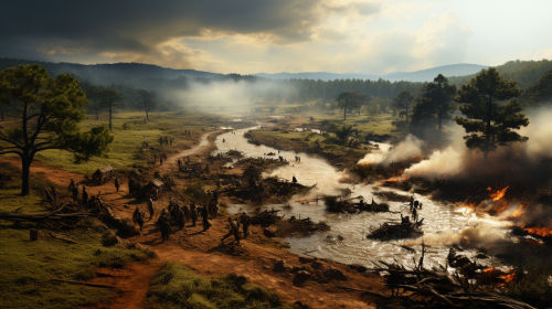 Dead soldiers on Civil War battlefield Dead soldiers on Civil War battlefield