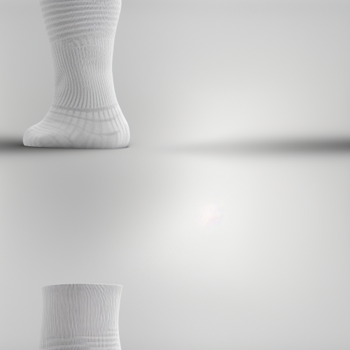 Detailed Side View of Clean White Socks