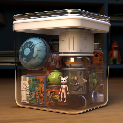 Clear Plastic Empty Storage Container