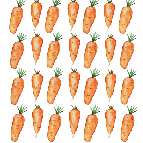 Watercolor Carrots Clipart Set