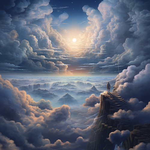 Vivid clouds inspiring creativity and imagination