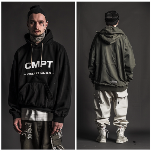 CMPT CLUB clothing line photoshoot