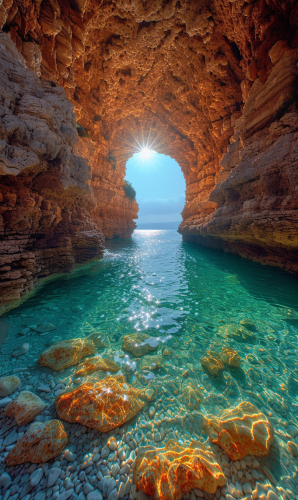 Coastal Caves Benagil Portugal Formation