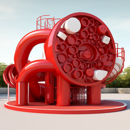 Coca Cola playground with colorful circles
