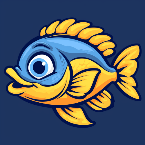 Cute Cartoon Cod Fish Mascot