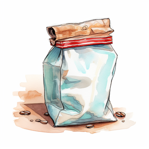 Coffee Bag Vintage Illustration