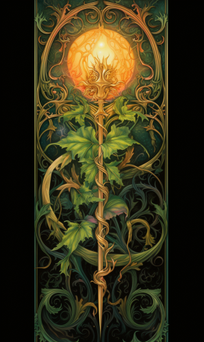 Detailed Colored Pencil Tarot Image