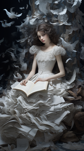 Whimsical colorful fantasy realism illustration