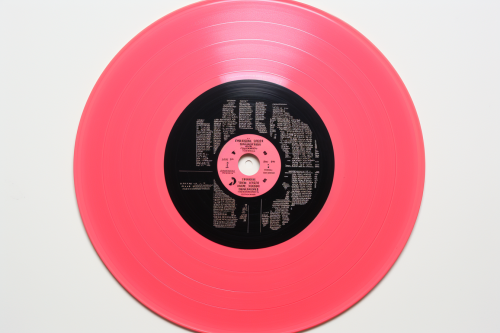 Colorful Vinillo Disc with Heart