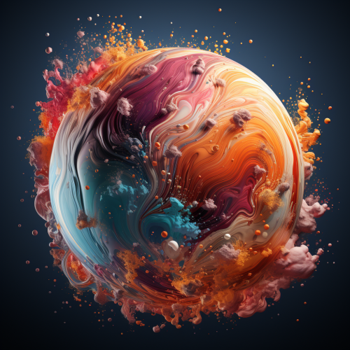 vibrant imaginative planet