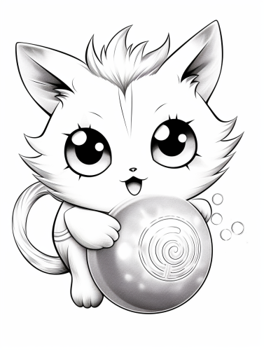 Adorable Jigglypuff coloring book page Adorable Jigglypuff coloring book page