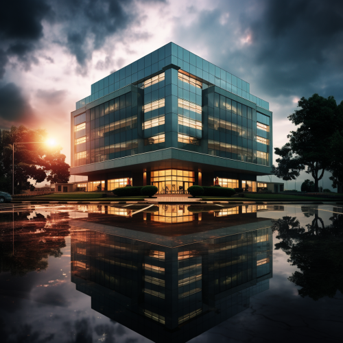 Modern Office Building with Professional Setting