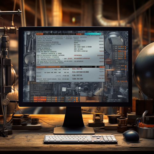 Computer screen displaying Bill of Materials