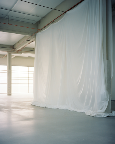 Spacious room in concrete and steel building