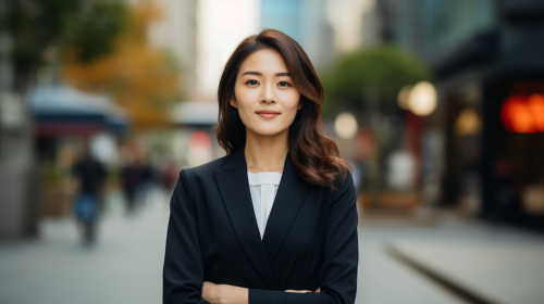 Confident Japanese Professional Woman