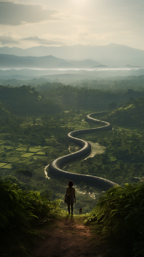 Stunning snake cinematic in the Congo