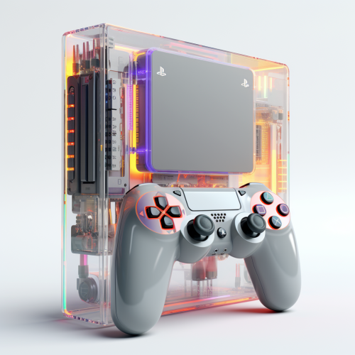 Sony Playstation futuristic console