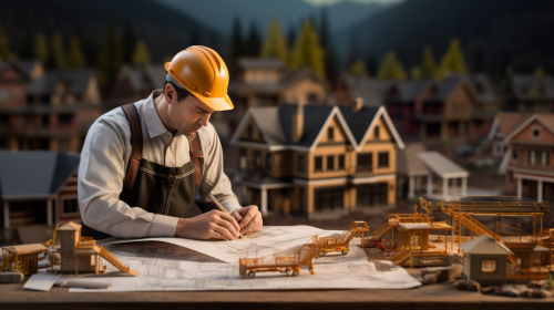 Construction contractor bidding on a project