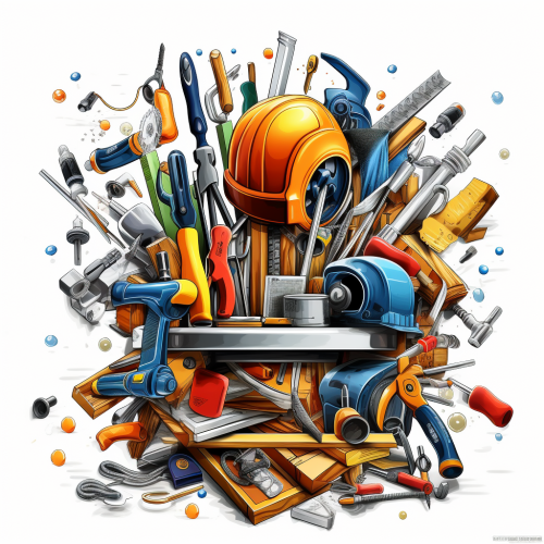 Cartoon Style Construction Tools Cartoon Style Construction Tools