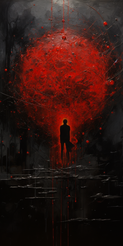 Contamination abstract dark AR 12