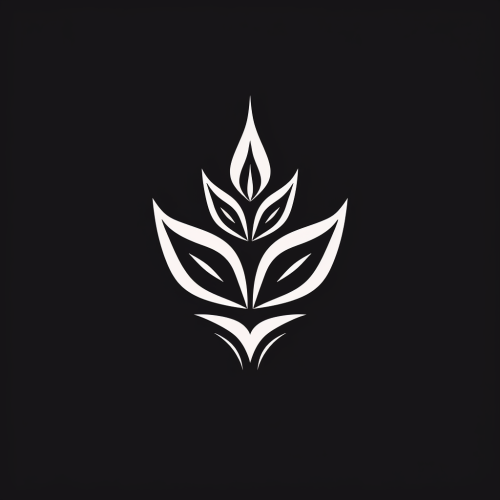 Monochrome logo representing continuous growth in business