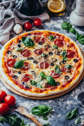 Pizza Zodiac Background Cookbook