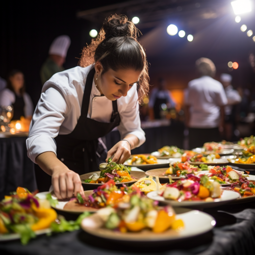 Vibrant cooking contest winner dish