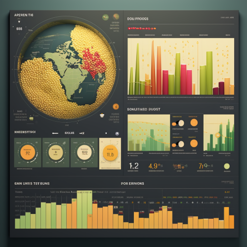 Analytics dashboard with cool seed visuals