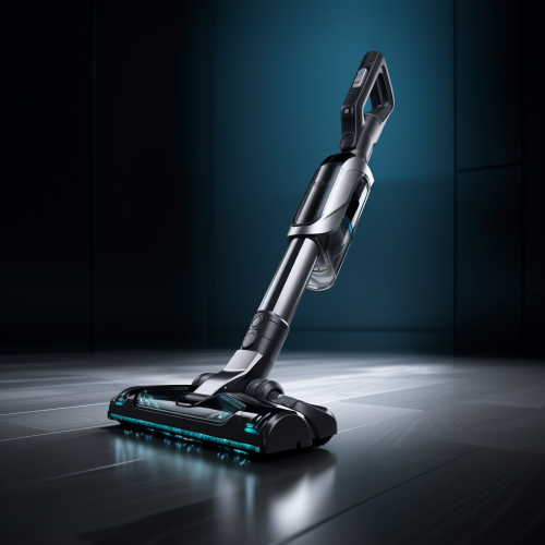 Sleek Cordless Vacuum Cleaner with LED Headlight