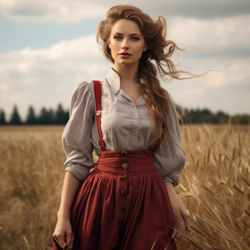 Stylish clothing for countryside family