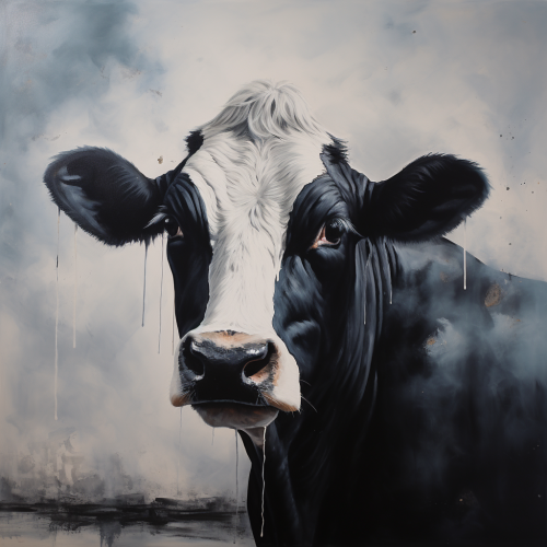 Cow Mise en Abyme - Captivating Visual Experience