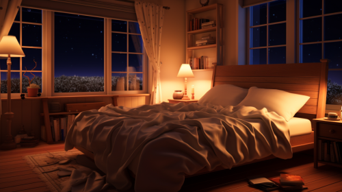 Cozy bedroom interior design