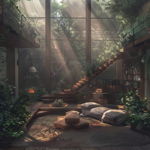 Cozy modern tech environment Cozy modern tech environment