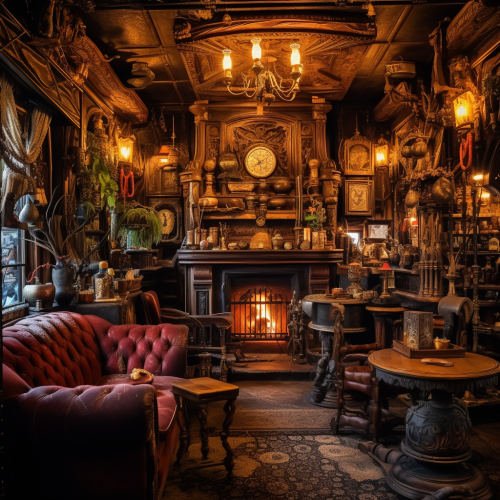 Image of a cozy saloon ambiance