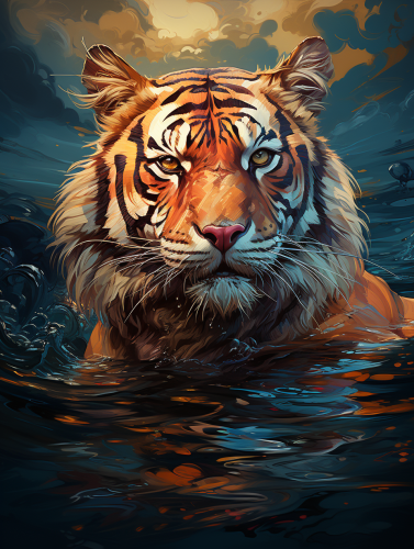 Vibrant and Expressive Crazy Fine Art Illustration