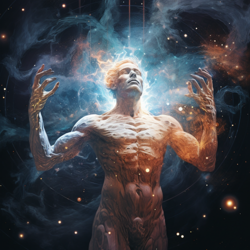 Cosmic meeting of Adam and God Cosmic meeting of Adam and God