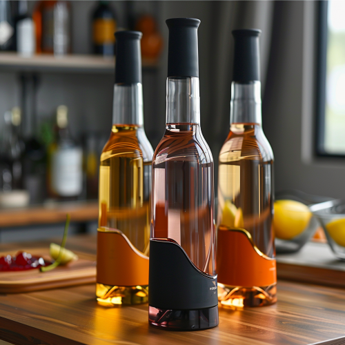 Bottle of wine creative style