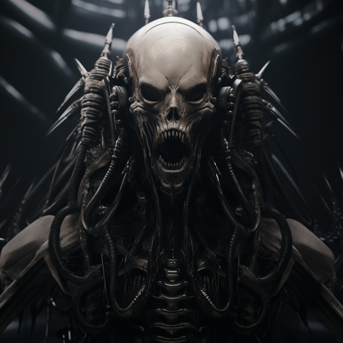 Giger Style Macabre Horror Creature