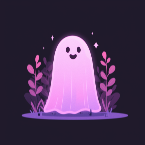 Creepy ghost logo graffiti image